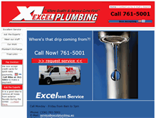 Tablet Screenshot of excelplumbing.ws